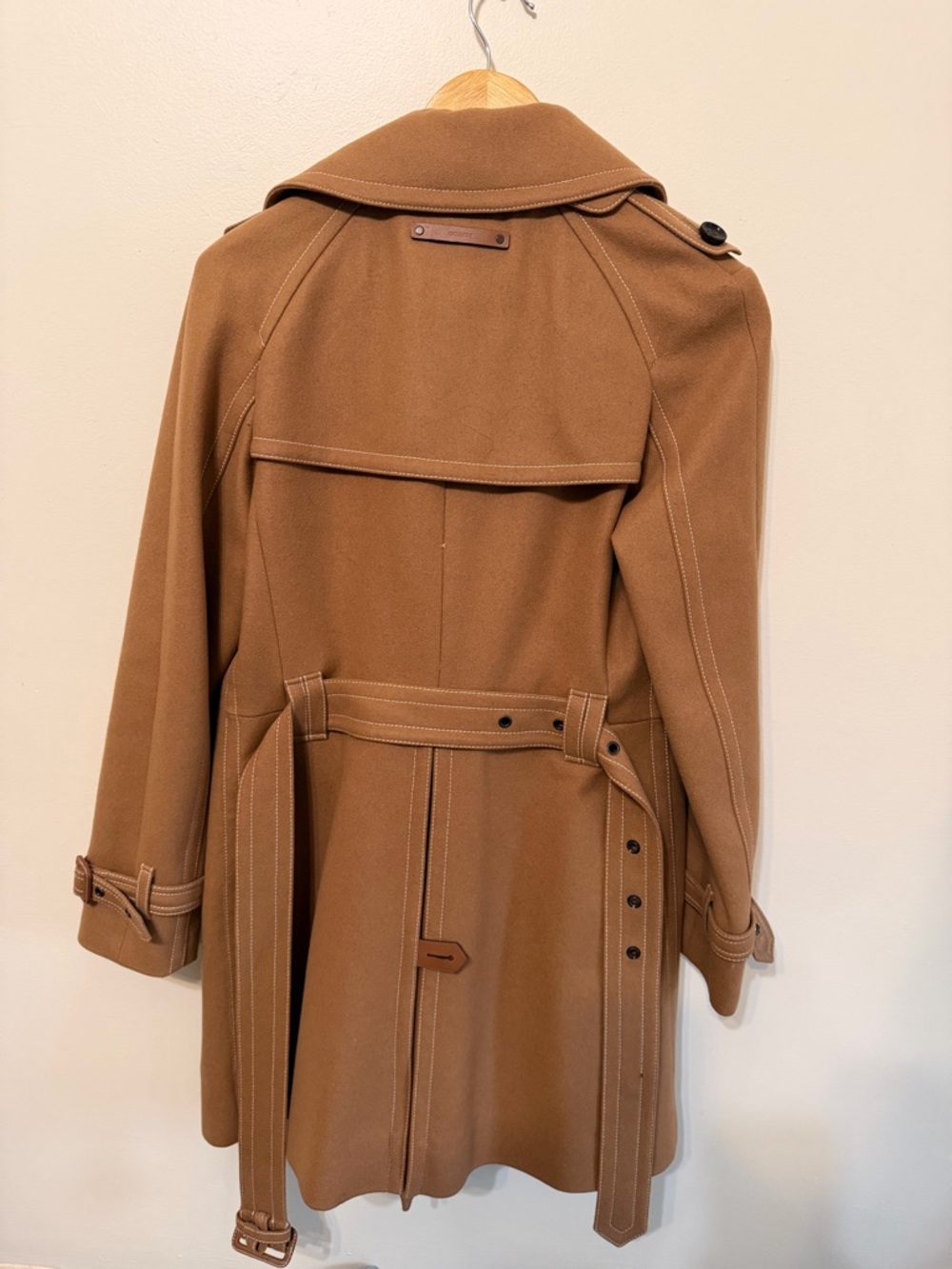 Coach Women’s Camel Double-Breasted Trench Coat - Picture 6 of 8
